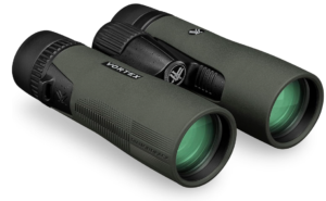 The Vortex Diamondback HD 10x42 Binoculars are an excellent choice for whale watching in Alaska, offering a combination of clarity, durability, and weather resistance that suits the demanding conditions of coastal waters. With 10x magnification and 42mm objective lenses, these binoculars provide the reach needed to spot distant whales while maintaining a bright and detailed image. Whether you are scanning the horizon from a boat or observing from shore, they deliver a reliable viewing experience. The optical system is built with select HD glass elements that enhance resolution and reduce chromatic aberration. This results in sharp images with impressive color accuracy, allowing users to enjoy fine details such as whale flukes, spouts, and distant marine wildlife. The fully multi coated lenses maximize light transmission by reducing reflections on all air to glass surfaces, making the binoculars particularly effective during overcast days and the low light conditions often found in Alaska. Additional optical enhancements include dielectric coatings that improve brightness and maintain natural color reproduction. Images appear crisp and vibrant across the viewing field, helping users identify wildlife more easily. The exterior lenses are protected by Armortek coatings, which resist scratches, oil, and dirt, ensuring long term performance even in rugged outdoor environments. Comfort and ease of use are equally impressive. The adjustable eyecups twist up and down to accommodate both eyeglass wearers and non eyeglass users. A smooth center focus wheel allows quick adjustments for changing viewing distances, while the right eye diopter enables users to fine tune the binoculars according to individual eyesight differences. Built for adventure, the Diamondback HD features a durable rubber armored body that provides a secure grip in wet conditions. The binoculars are also tripod adaptable, making them ideal for extended whale watching sessions where a steady view is preferred. Their rugged construction helps them withstand impacts and rough handling during travel and outdoor excursions. For Alaska's unpredictable weather, these binoculars are fully prepared. Argon purging and O ring seals provide dependable waterproof and fog proof protection, ensuring clear views in rain, mist, and cold temperatures. The included GlassPak harness adds convenience by keeping the binoculars protected and easily accessible throughout the day. Vortex further enhances the value of the Diamondback HD with its unlimited VIP Warranty. This fully transferable lifetime warranty provides peace of mind by covering repairs or replacement for defective or damaged binoculars, making them a dependable long term investment for whale watchers and outdoor enthusiasts alike. **Pros** • Excellent image clarity and color fidelity • HD glass helps reduce chromatic aberration • Bright viewing performance in low light conditions • Waterproof and fog proof construction • Durable rubber armored body with secure grip • Tripod adaptable for stable long term viewing • Comfortable eyecups suitable for eyeglass wearers • Outstanding lifetime VIP Warranty **Cons** • 10x magnification can be harder to hold steady without support • Slightly heavier than compact binocular models • Field of view is narrower than some lower magnification alternatives 